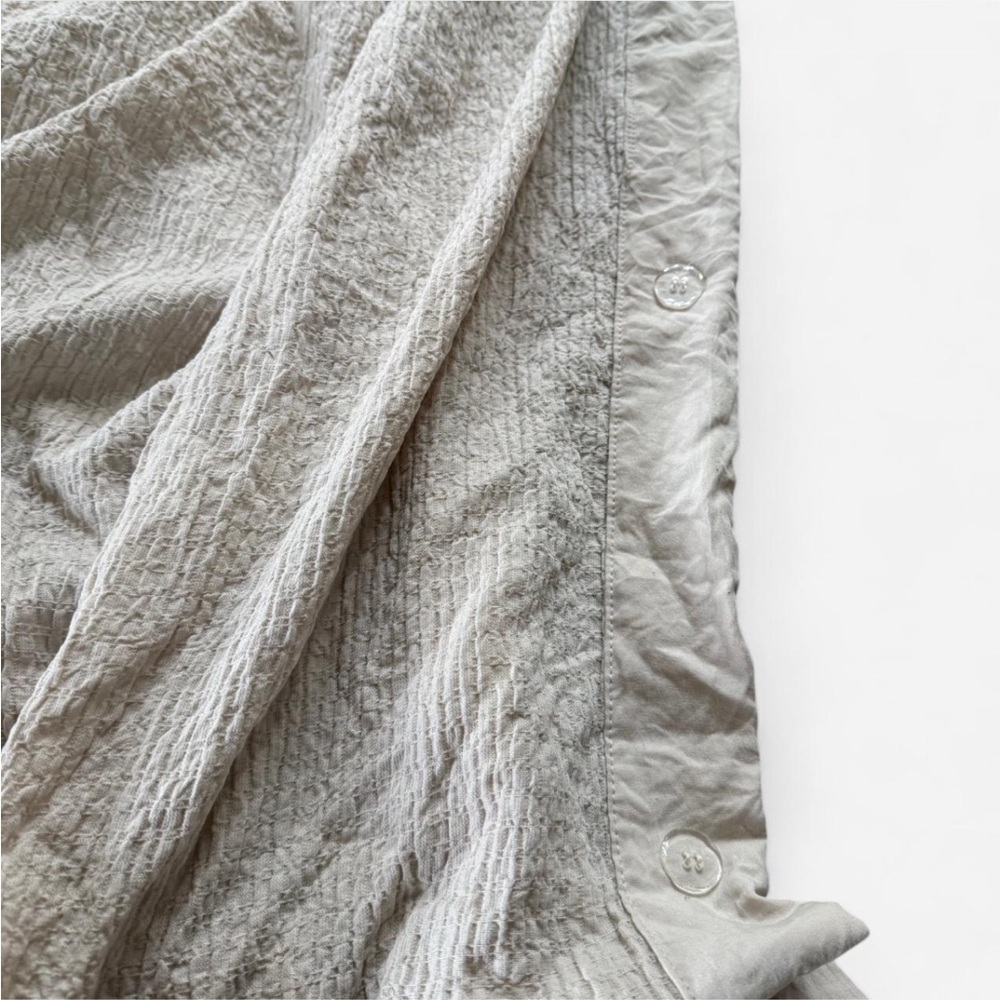 Calvin Klein Textured Gray Duvet Cover